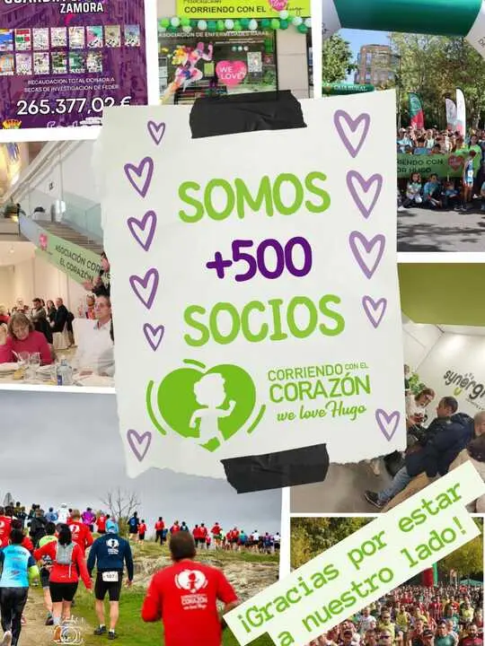 Corriendo con el Coraz&oacute;n por Hugo socios