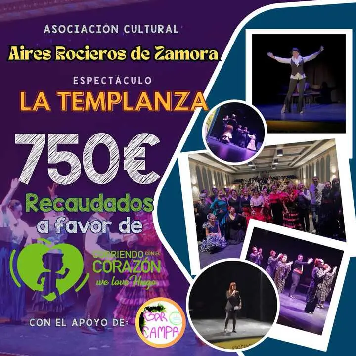 Recaudaci&oacute;n espect&aacute;culo Aires Rocieros Corriendo con el Coraz&oacute;n por Hugo