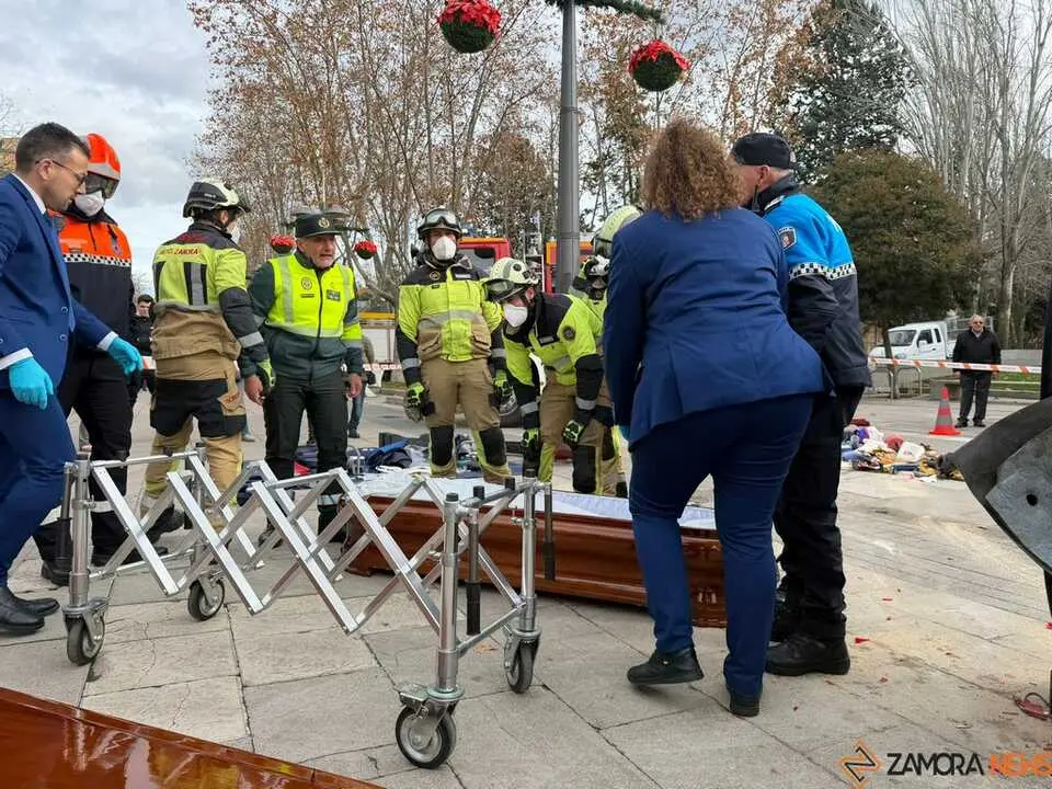 Simulacro accidente Zamora 