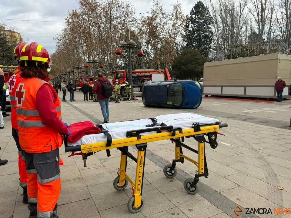 Simulacro accidente Zamora _17