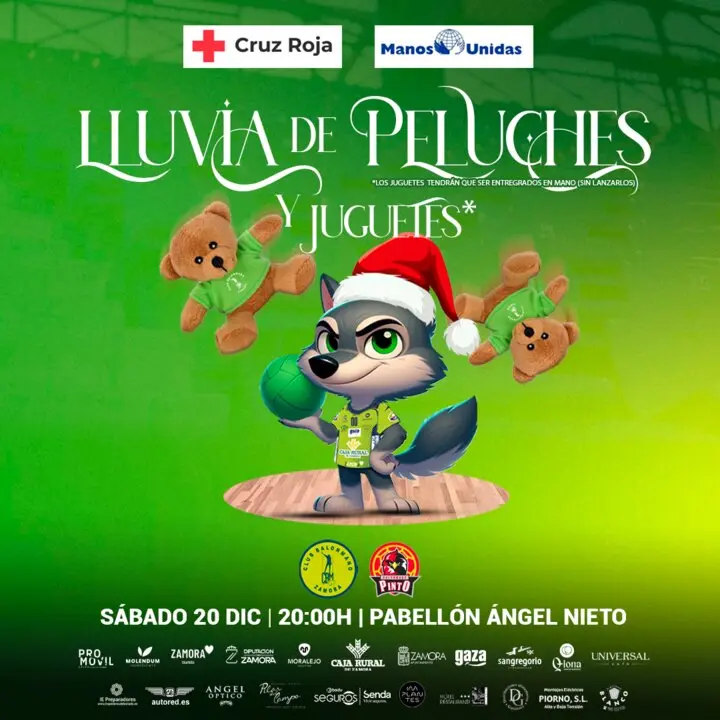 Cartel Lluvia de peluches