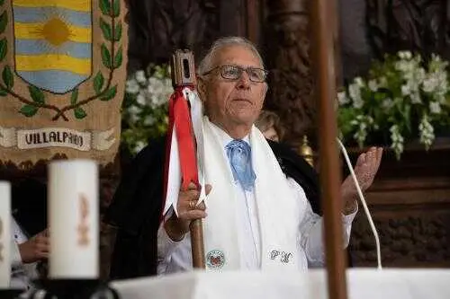 Pablo Madro&ntilde;o, en la escenificaci&oacute;n del Voto de Villalpando