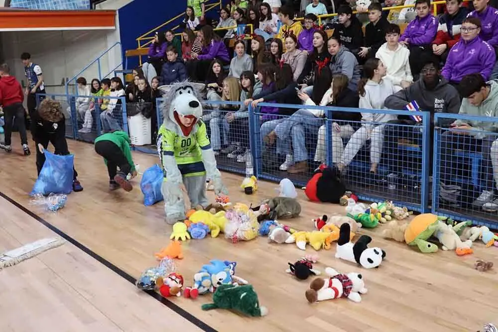 lluvia de peluches Balonmano Zamora  (1)
