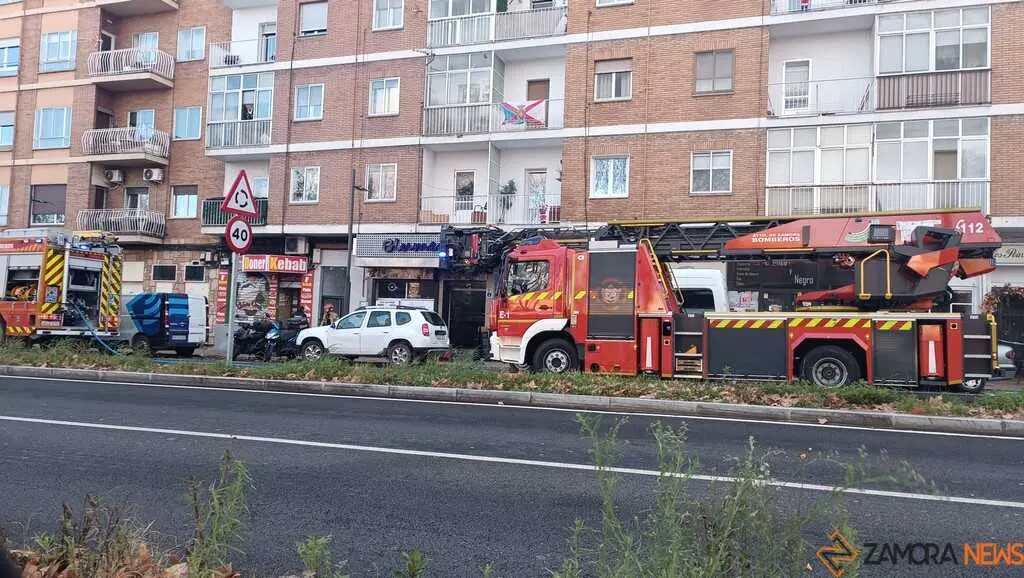 incendio en un establecimiento de Zamora 