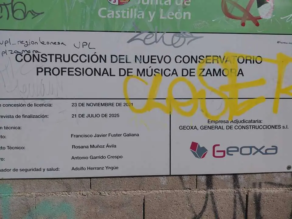 cartel obras conservatorio