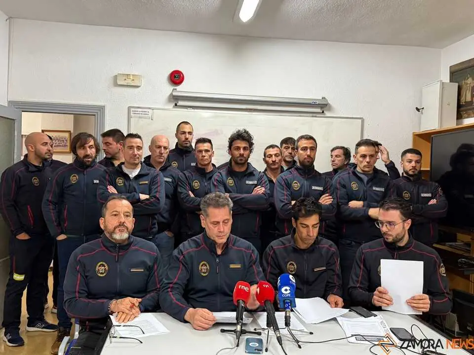 rueda de prensa Bomberos de Zamora