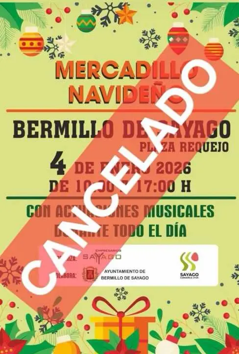 Cancelado Mercadillo Navide&ntilde;o de Bermillo de Sayago