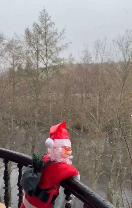 Nieve en el Puente de Sanabria
