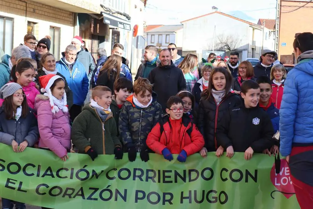 marcha solidaria en Quiuelas de Vidriales. IMAGEN RRSS