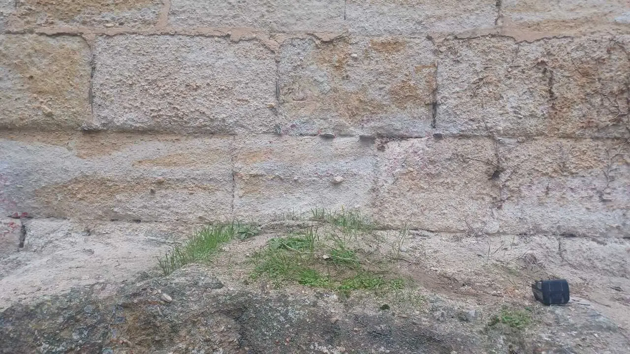 Limpian las pintadas en la muralla Zamora (1)