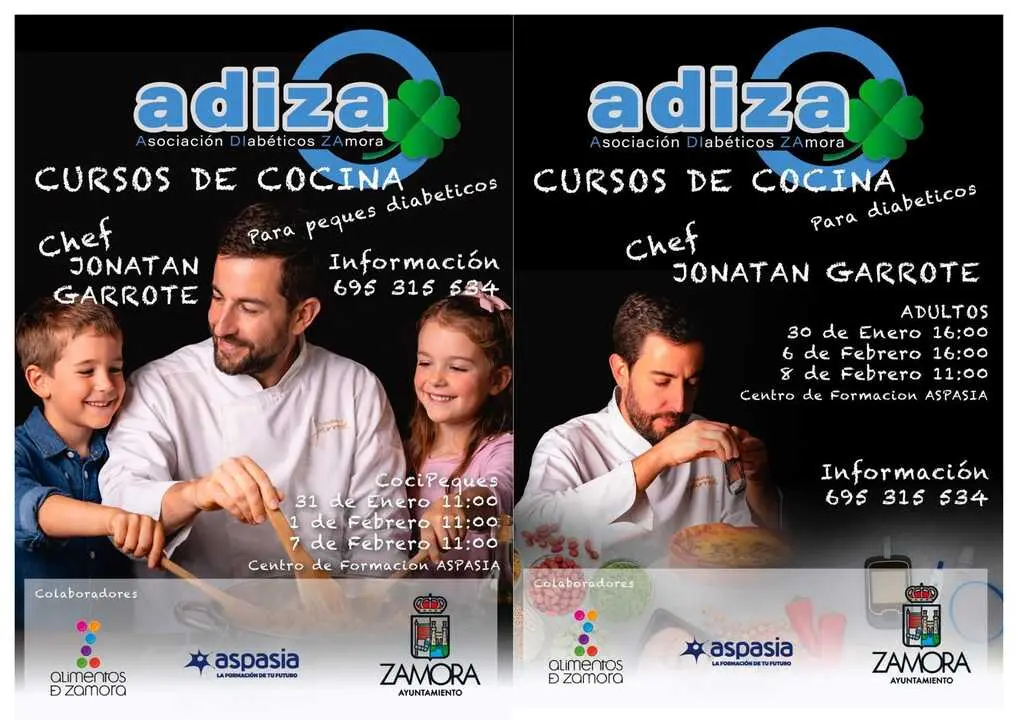 Cursos de cocina para diab&eacute;ticos ADIZA