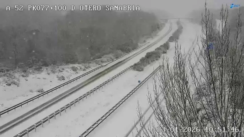 imagen carreteras nnieve Otero de Sanabria