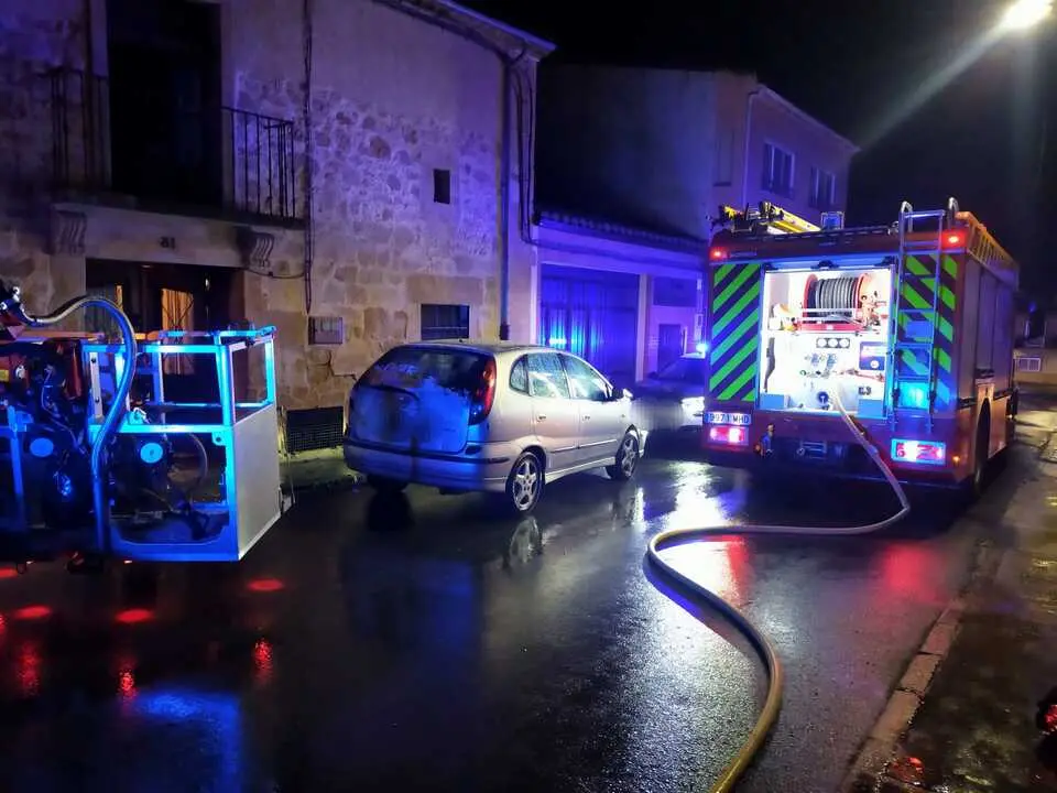 incendio en una vivienda de Corrales del Vino