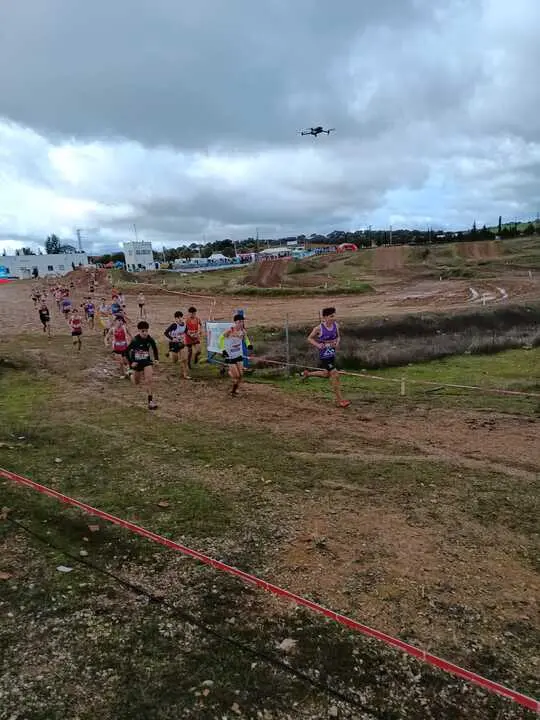 Adrian Sanchez Gallego en un punto de la dura carrera