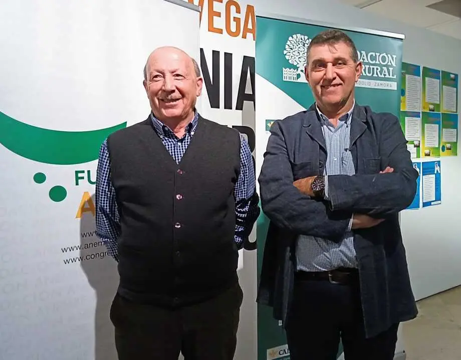 F&eacute;lix Roncero y Manuel Moreno, en las jornadas de la Alh&oacute;ndiga