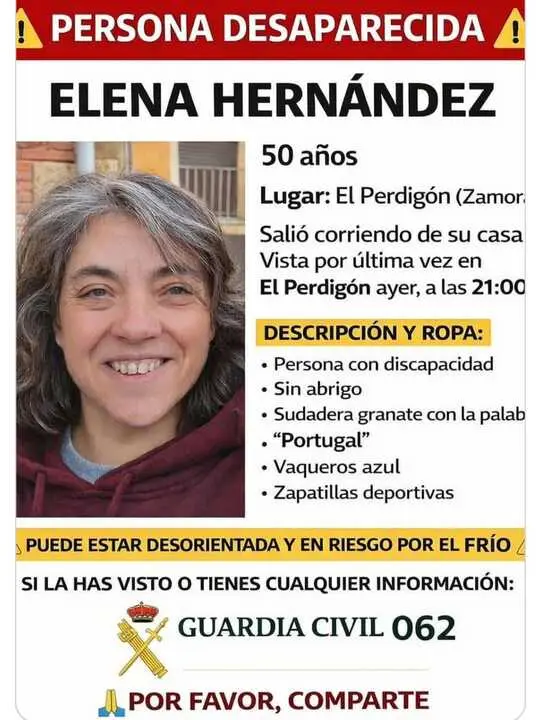 Mujer desaparecida en El Perdig&oacute;n