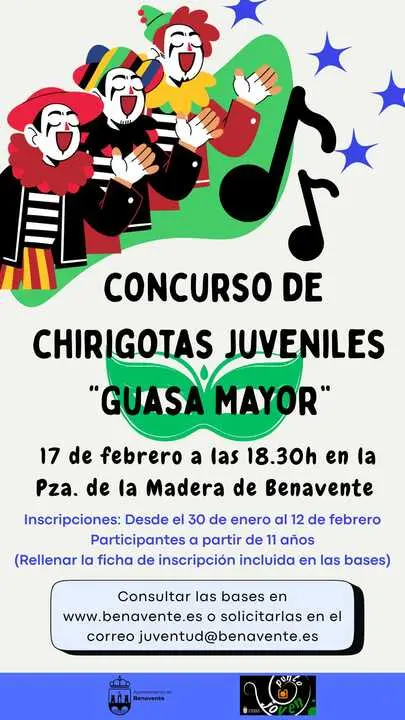 Concurso de Chirigotas Juveniles Benavente
