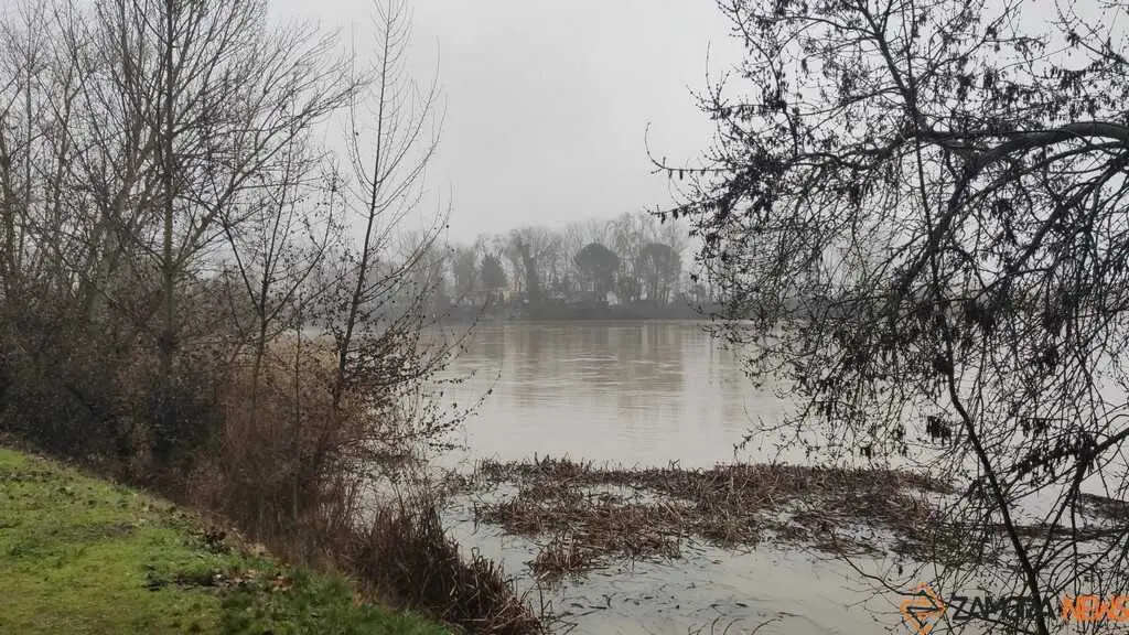  El Duero inunda ace&ntilde;as y paseos a su paso por Zamora