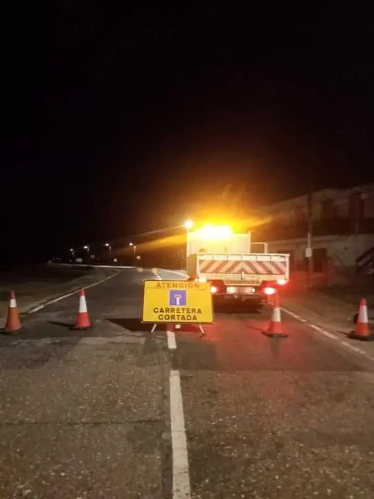carretera cortada