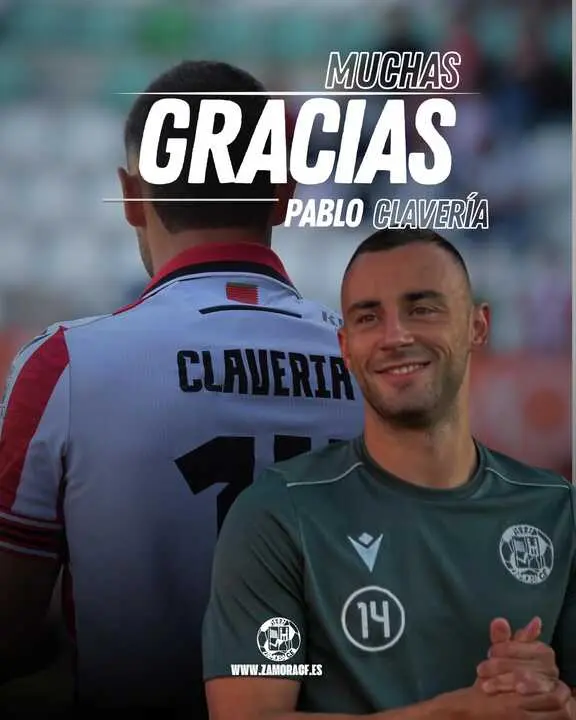Despedida del Zamora CF a Pablo Claver&iacute;a