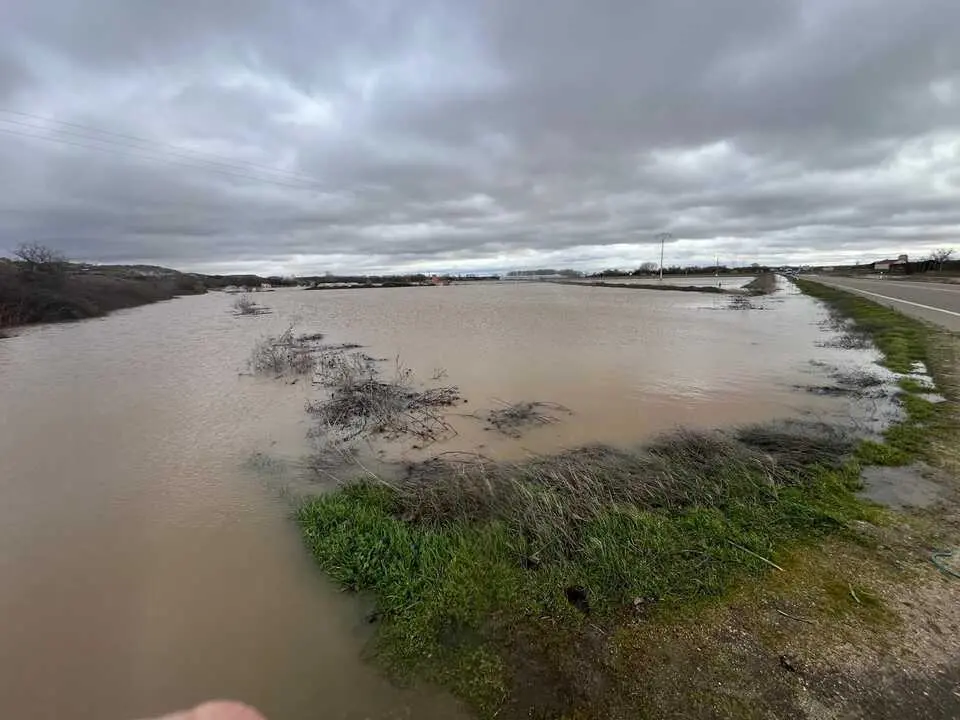 Duero desbordado en Toro 