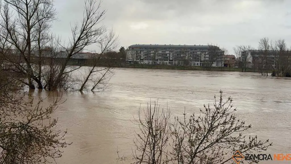 el r&iacute;o Duero a su paso por Zamora en un d&iacute;a nublado _11
