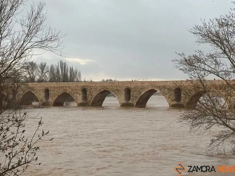 el r&iacute;o Duero a su paso por Zamora en un d&iacute;a nublado _13