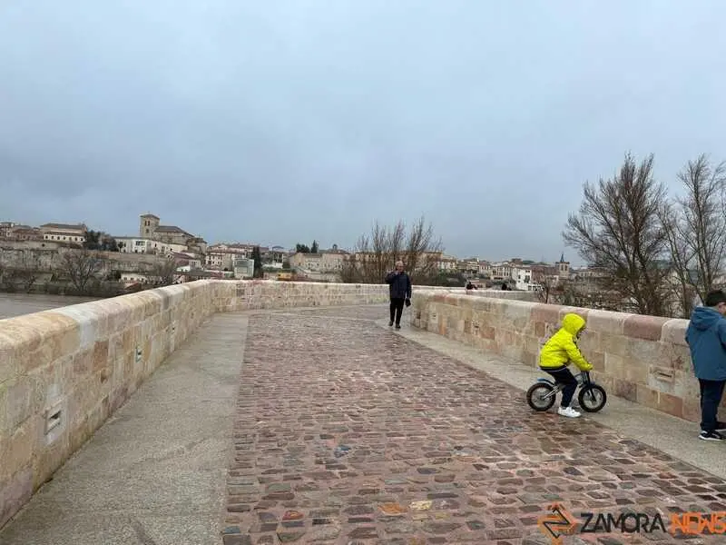 el r&iacute;o Duero a su paso por Zamora en un d&iacute;a nublado _18