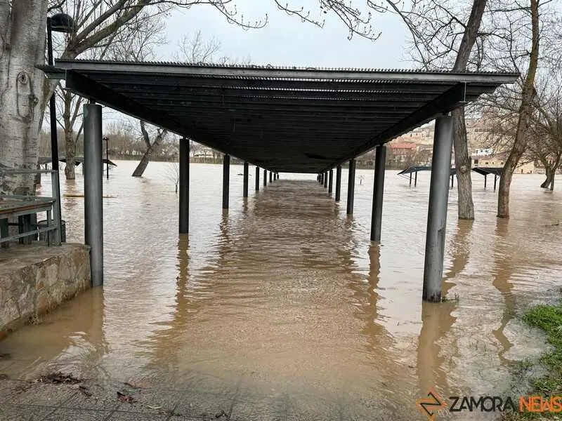 el r&iacute;o Duero a su paso por Zamora en un d&iacute;a nublado _21