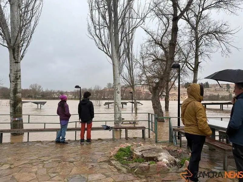 el r&iacute;o Duero a su paso por Zamora en un d&iacute;a nublado _23
