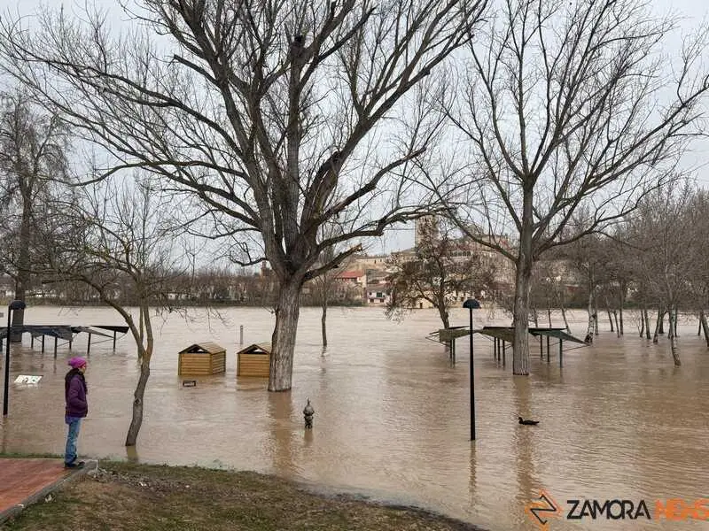 el r&iacute;o Duero a su paso por Zamora en un d&iacute;a nublado _26