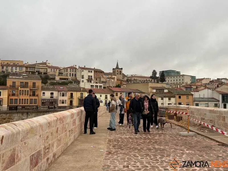 el r&iacute;o Duero a su paso por Zamora en un d&iacute;a nublado _28