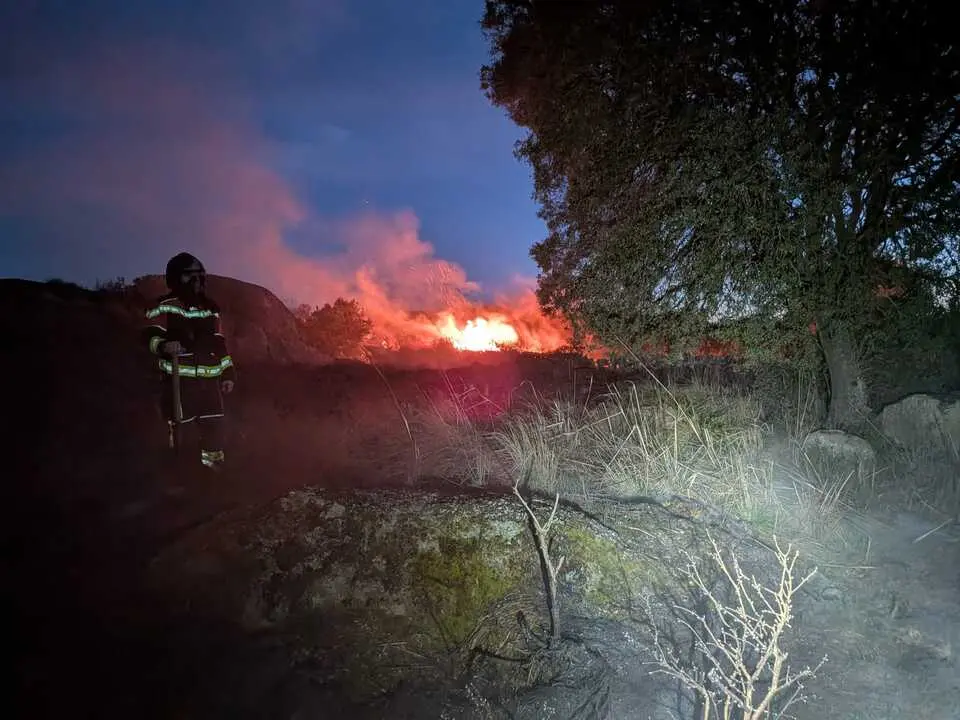 Incendio vegetaci&oacute;n Comarca de Sayago