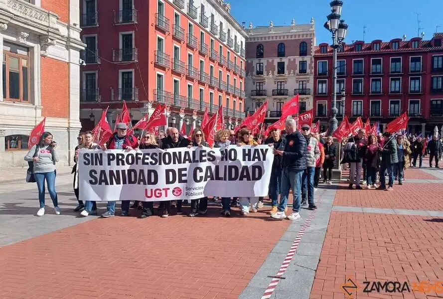 Zamora presente en la manifiestaci&oacute;n de la Sanidad en Valladolid  _27