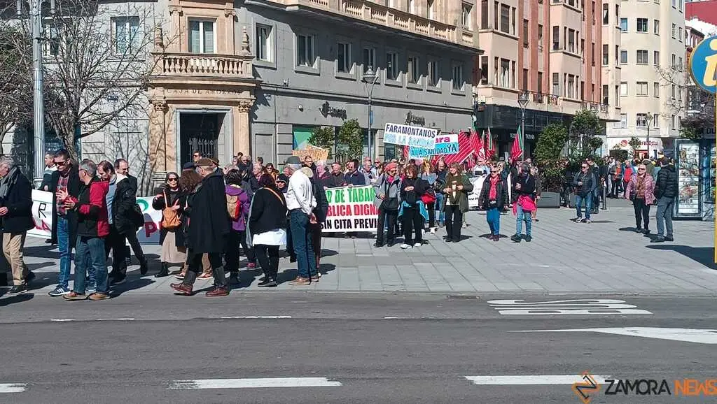 Zamora presente en la manifiestaci&oacute;n de la Sanidad en Valladolid  _36