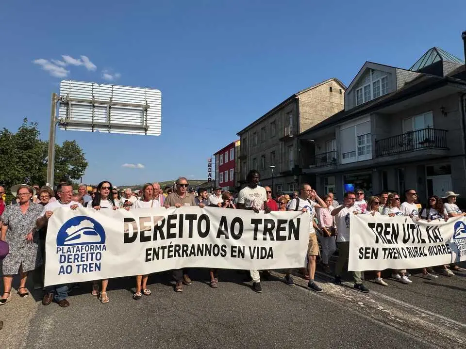 Movilizaciones  Dereito ao Tren de A Gudi&ntilde;a-Porta de Galicia y la Asociaci&oacute;n de Usuarios AVE Sanabria&ndash;Viajeros Jodidos