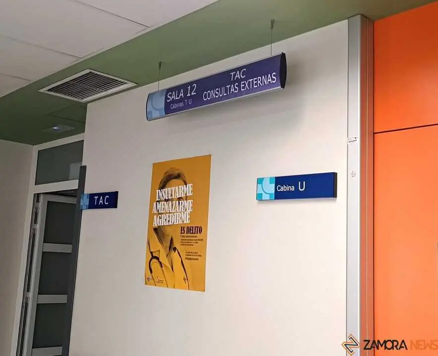  zona TAC  hospital Virgen de la Concha-  imagen de archivo 