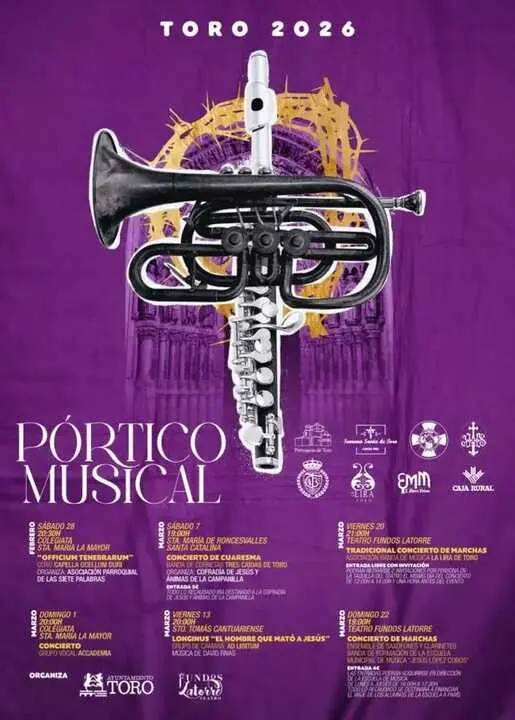 Portico Musical cartel 2026 Toro