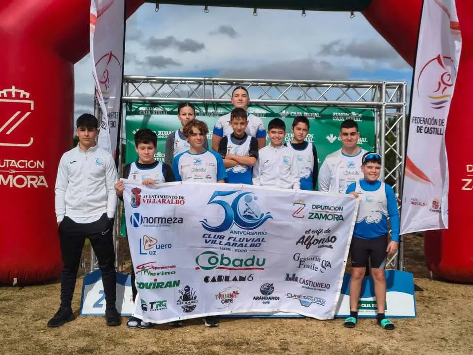 Equipo Cto CyL Invierno 5000 m Club Fluvial Villaralbo