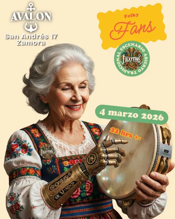 cartel folky fans Avalon Caf&eacute;
