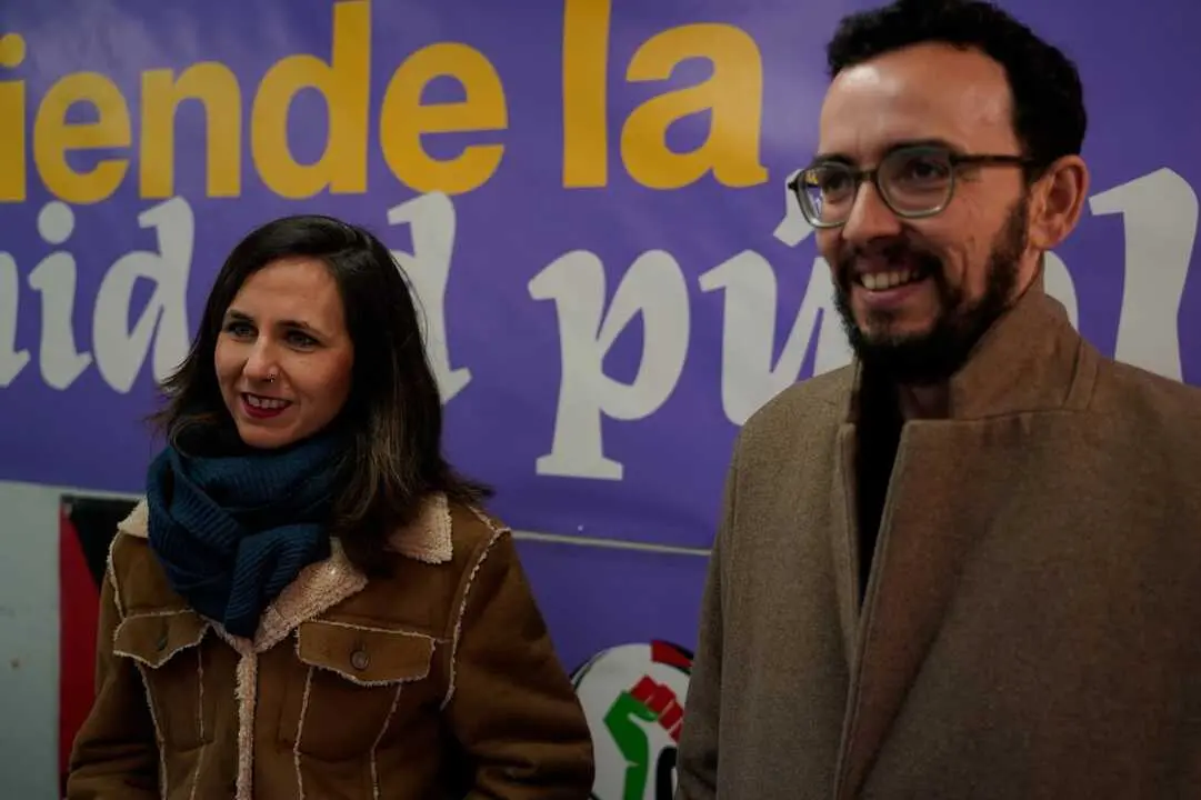 Miguel &Aacute;ngel Llamas y Ione Belarra PODEMOS