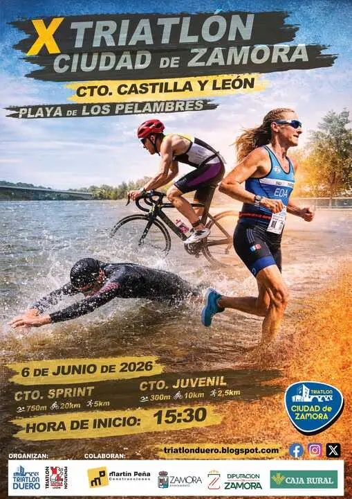 X Triatl&oacute;n Ciudad de Zamora cartel