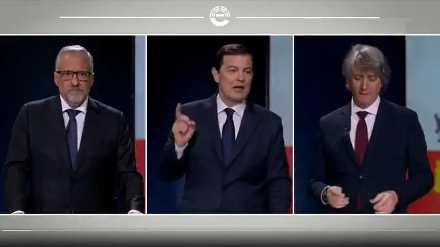 Candidatos en el debate electoral