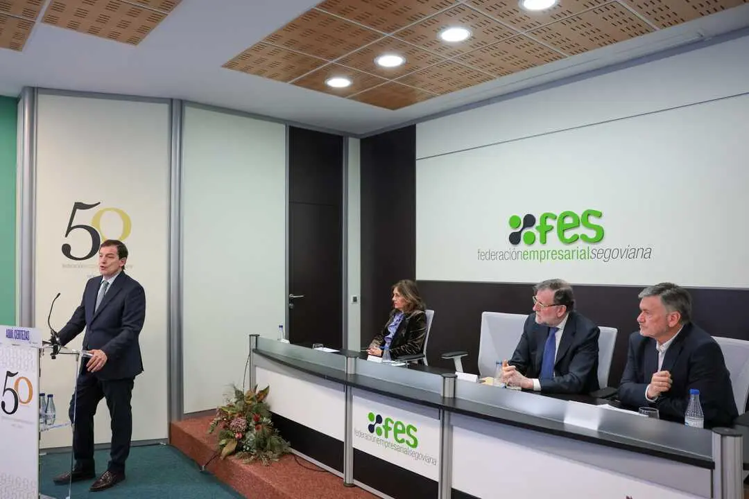 Ma&ntilde;ueco y Rajoy en Segovia