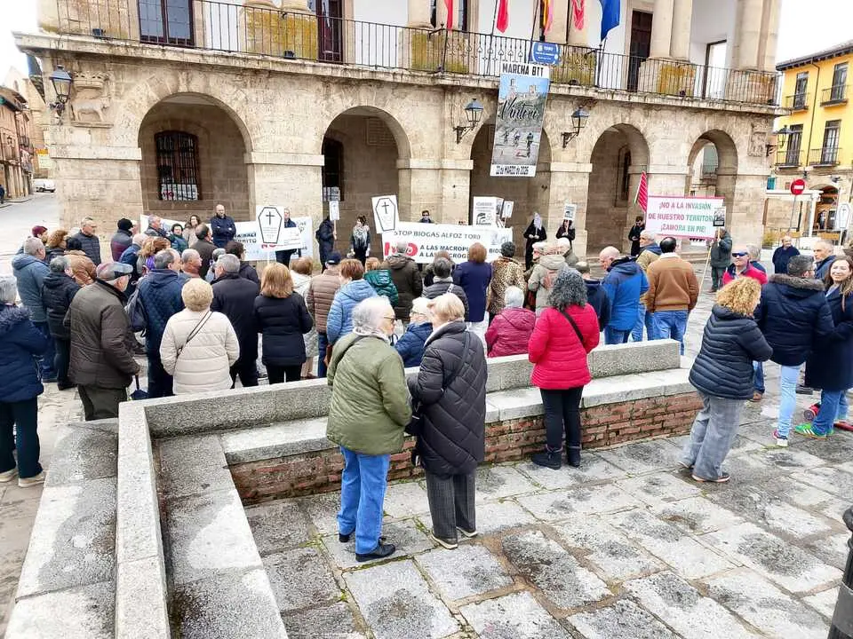 Protesta en Toro contra las instalaciones de biog&aacute;s previstas en el alfoz