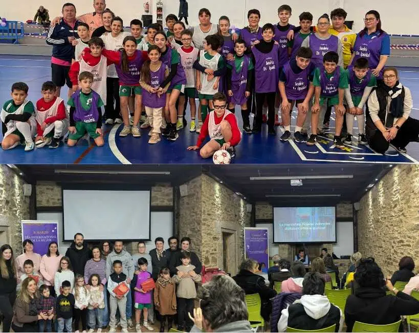 Participantes en la actividad deportiva Sanabria en Igualdad