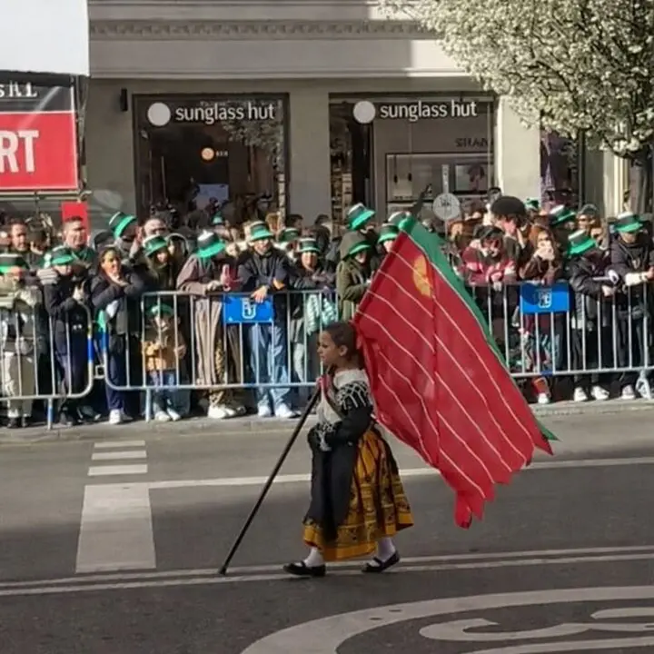 Desfile San Patricio Gran v&iacute;a Madrid