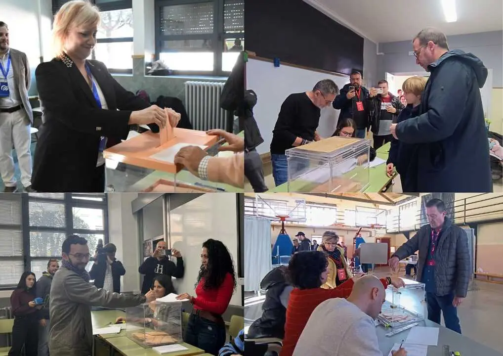 Candidatos por Zamora votan en las elecciones del 15M