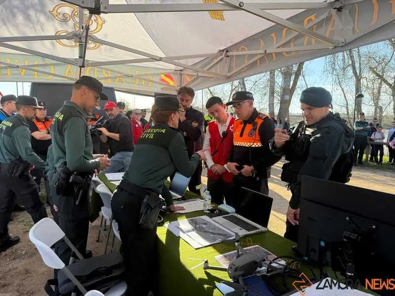 simulacro de una persona desaparecida en Zamora _10