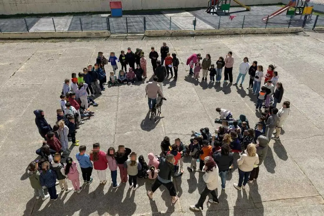 Alumnado con la perra